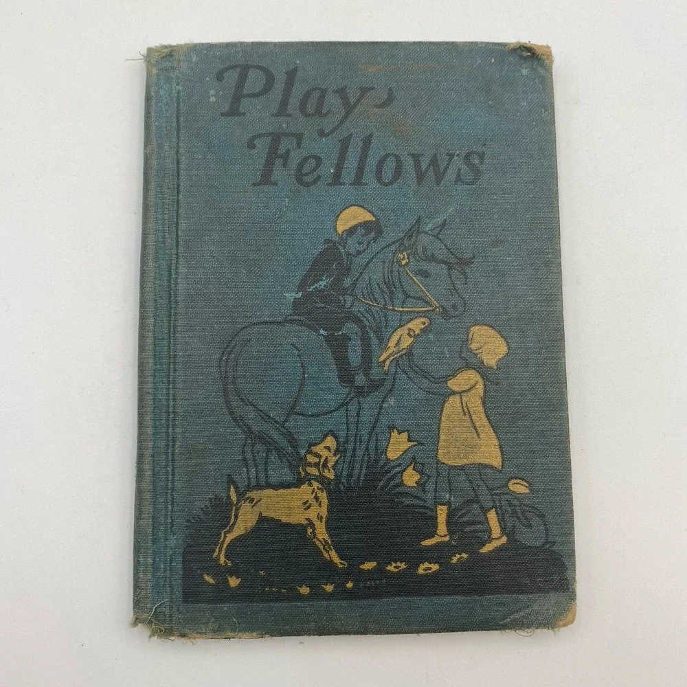 Antique 1928 Story‎ and Study Reader Playfellows A Primer Illustrated Hardcover